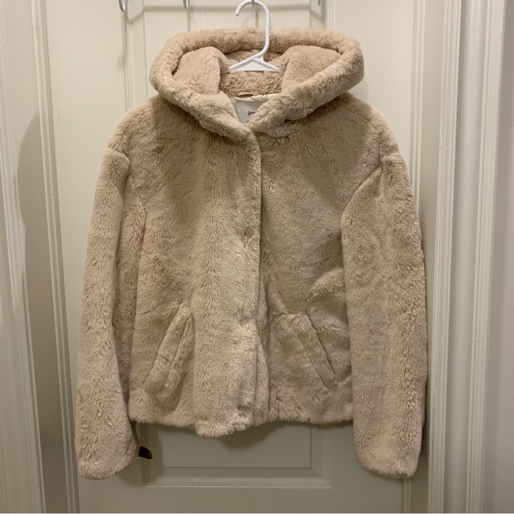 stradivarius faux fur jacket